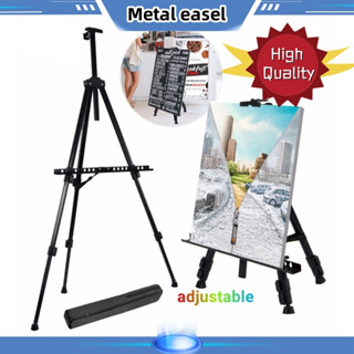 Portable Metal Easel Adjustable Sketch Travel Easel Thicken Triangle  Aluminum Alloy Easel Sketch Drawing for Artist Art Supplies