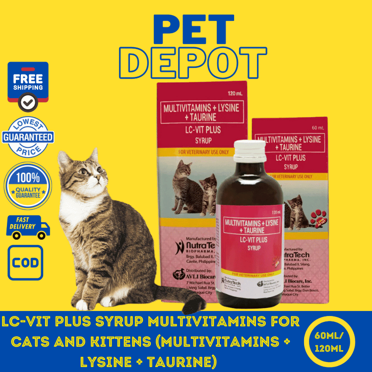 LCVit Plus Syrup Multivitamins for Cats and Kittens (Multivitamins