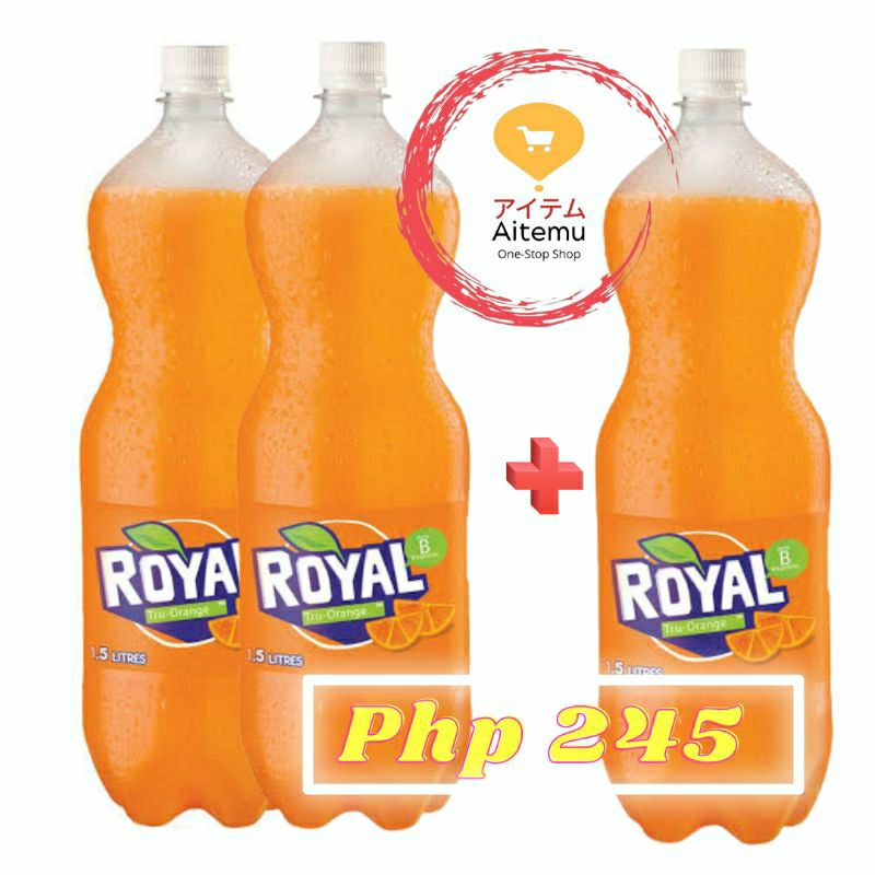 Royal Tru-Orange 1.5L - Pack of 3 - Coke Beverages