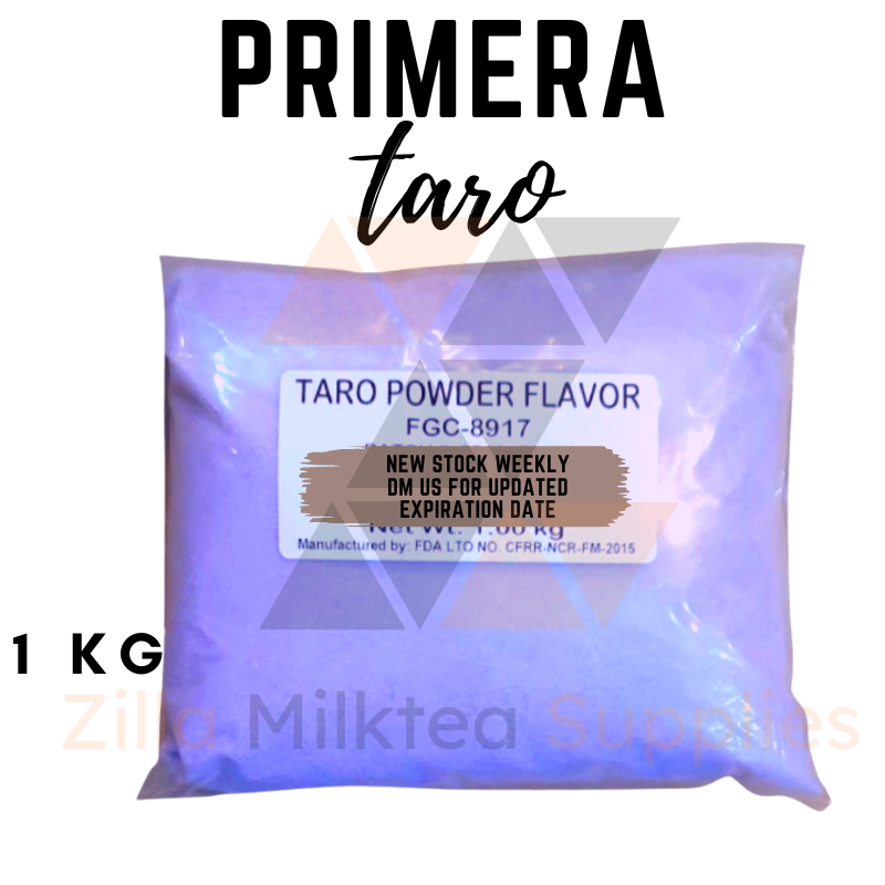 Primera Taro Premium Powder Flavor 1kg for Milktea, Milk Tea, Shakes ...