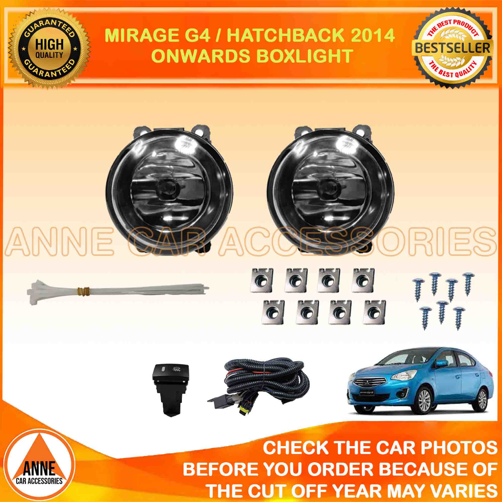 Mitsubishi Mirage G4 Sedan 2014 Onwards Foglight Set / Foglamp 100
