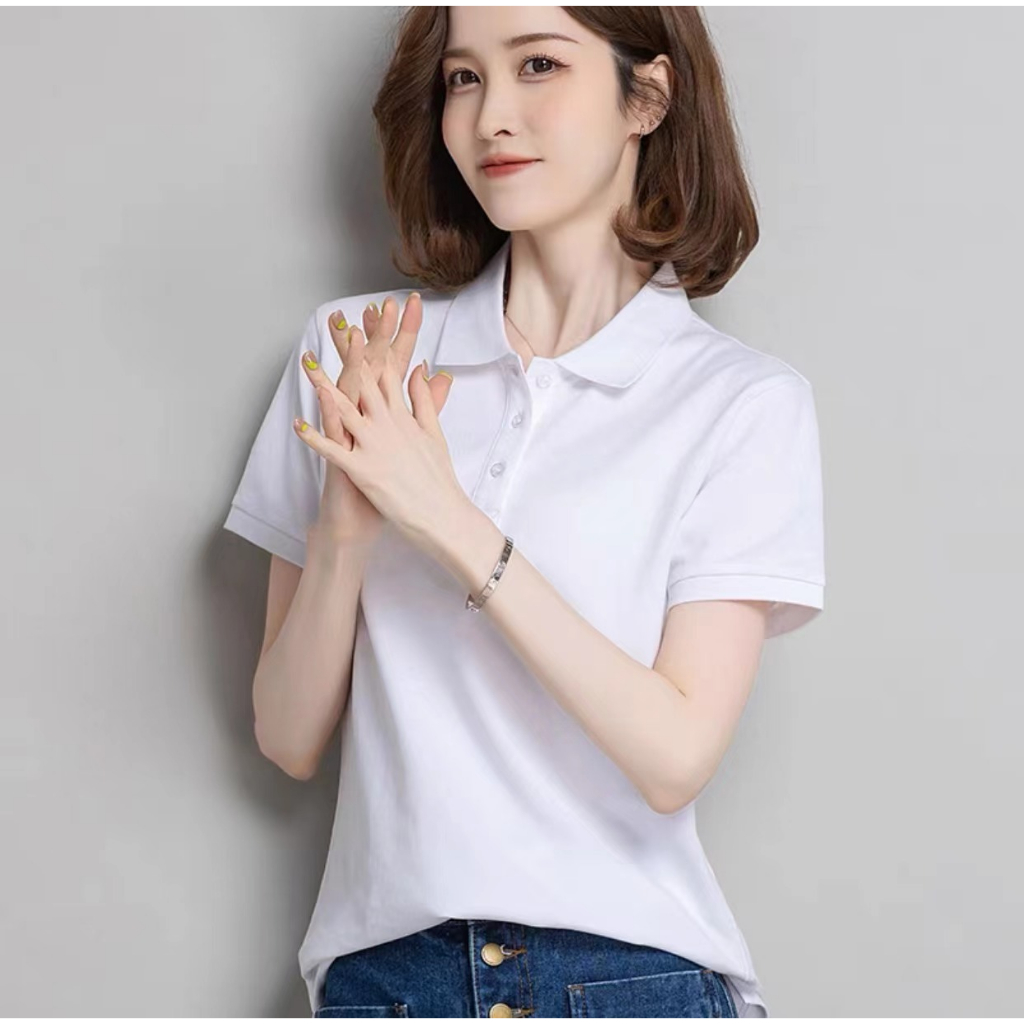 Muanna Unisex drifit Polo shirt for women quality korea fashion t