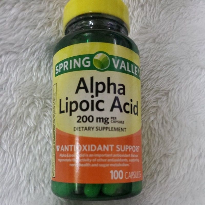 Spring Valley Alpha Lipoic Acid Antioxidant 200mg 100 caps Shopee