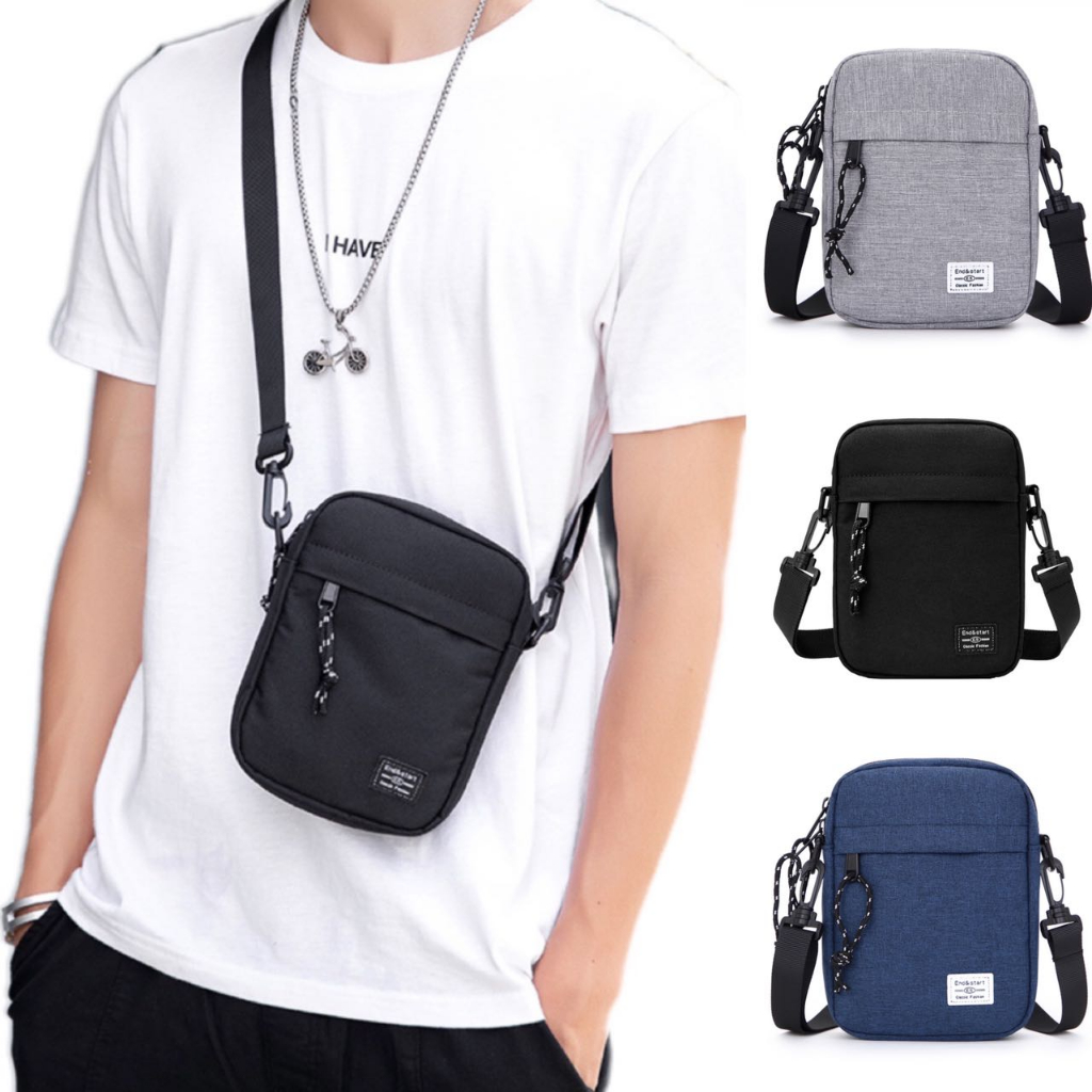 Men's single shoulder bag portable waterproof small bag sports