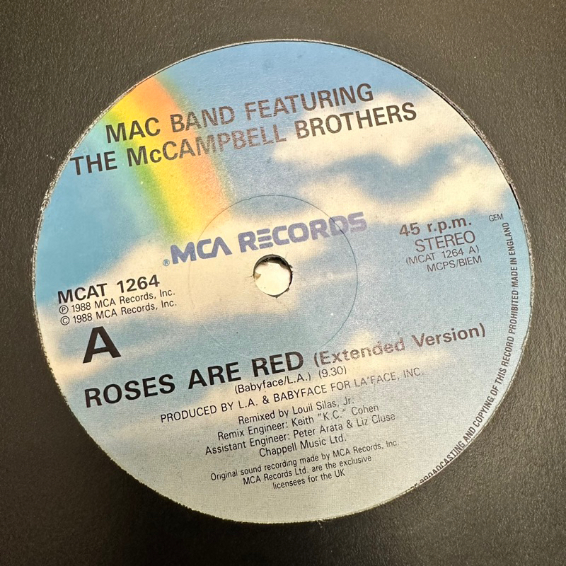 Mac Band ft. The McCampbell Brothers Roses Are Red (Vinyl Record/Funk