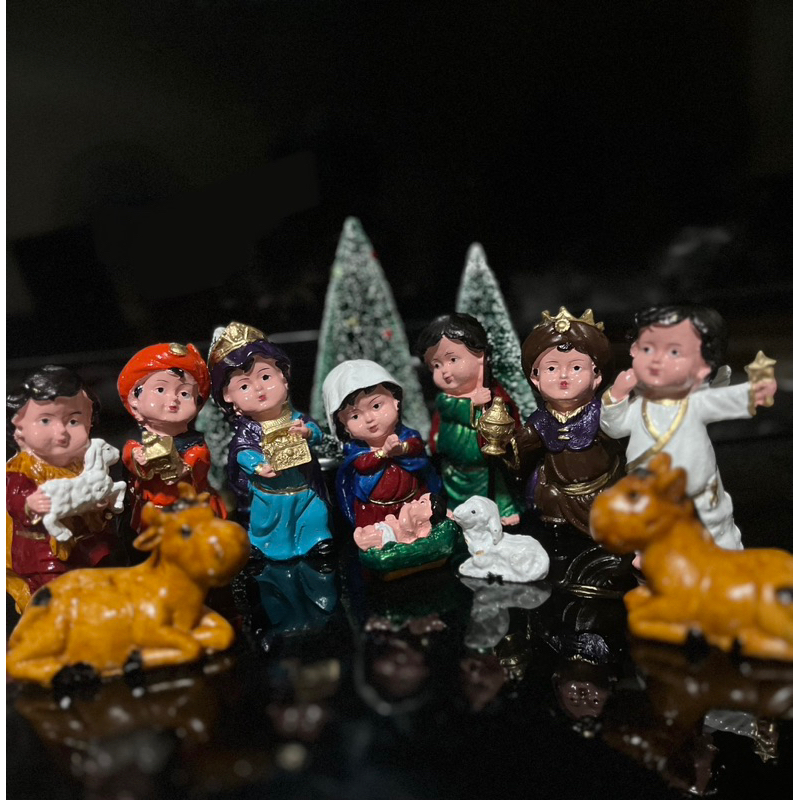 Chibi Kiddie Belen/ Nativity Set (fiber resin) | Shopee Philippines