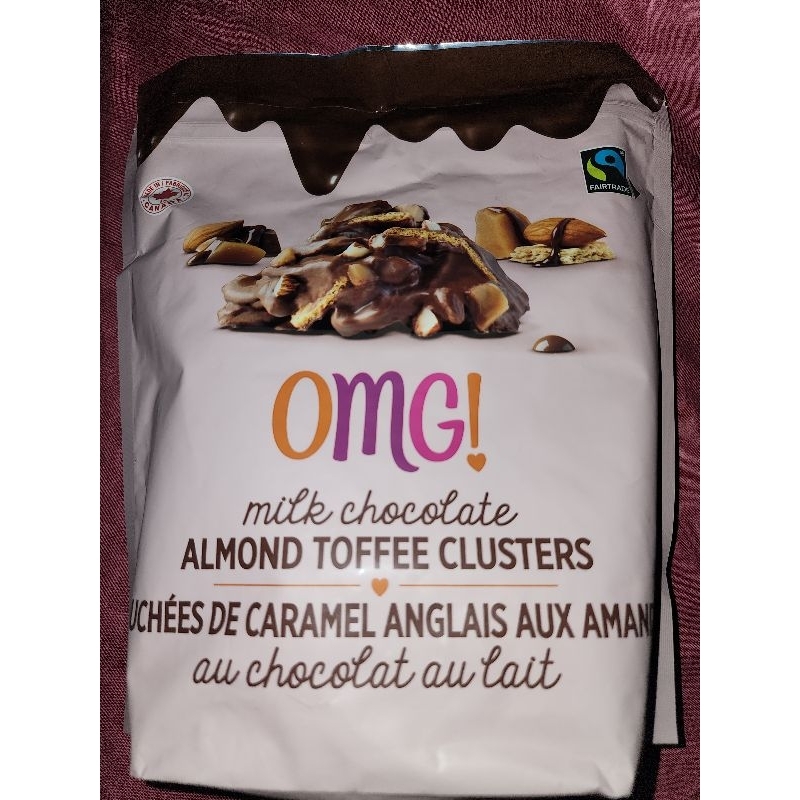 OMG MILK CHOCOLATE ALMOND TOFFEE CLUSTER 680GRAMS Shopee Philippines
