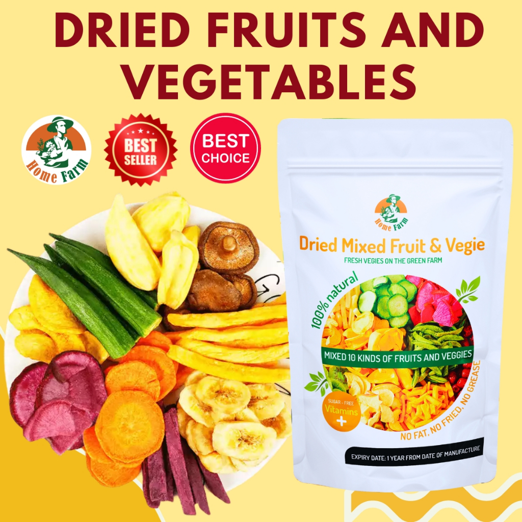 HOMEFARM dried fruits and vegetables 11 dried vegetables and fruits veggies chips Unsalted chips
