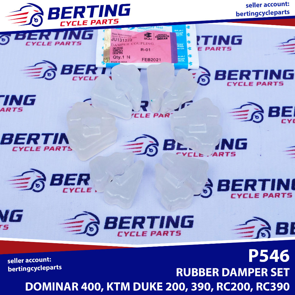 RUBBER DAMPER (SET OF 6PCS) Dominar 400 KTM Duke 200 390 RC200 RC390