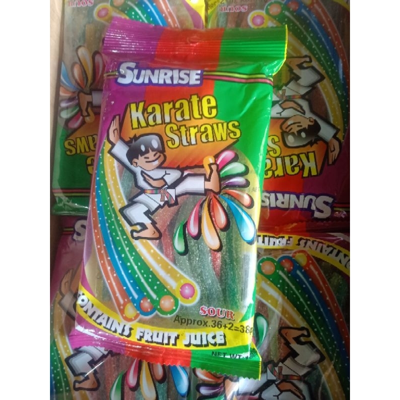 KARATE BELT SOUR GUMMY CANDY 38 PCS | Shopee Philippines