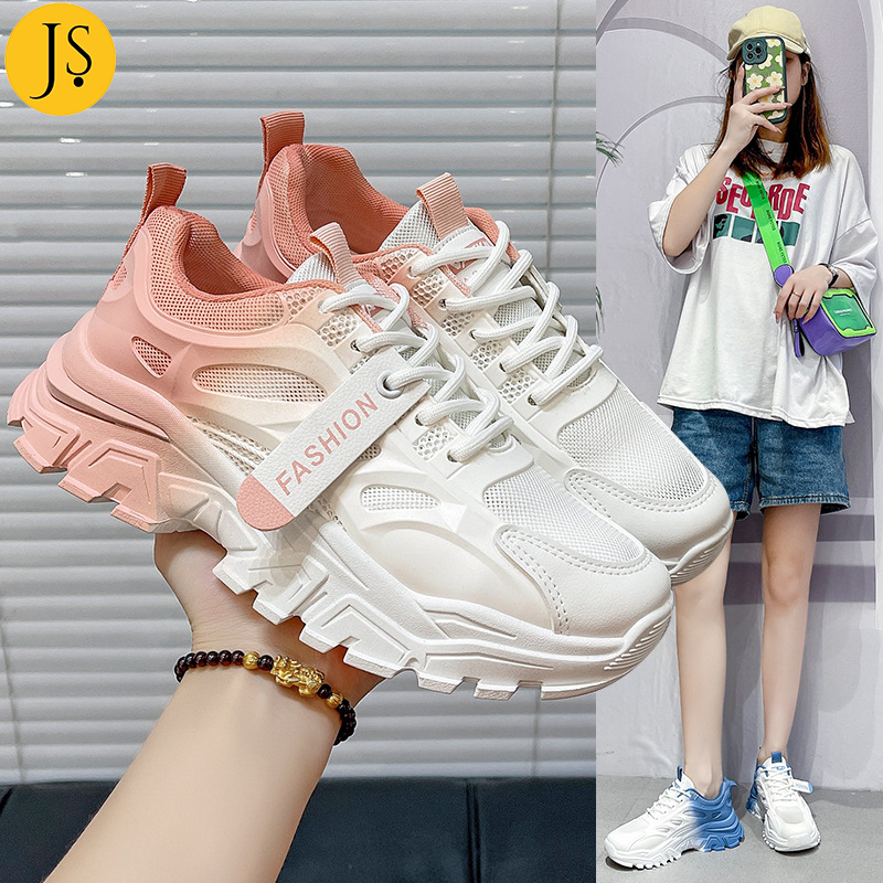 Julyya Korean High Cut chunky white rubber shoe for women | Shopee ...