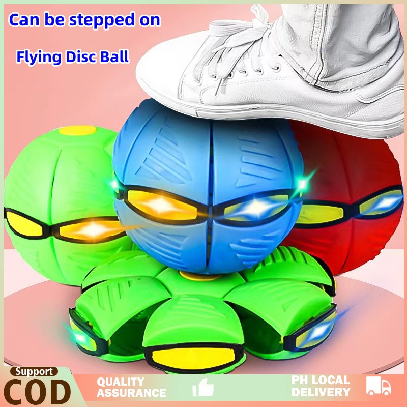 LED Bouncing Ball UFO Flying Ball Kids Throw Disc Magic Balls Boy/Girl ...