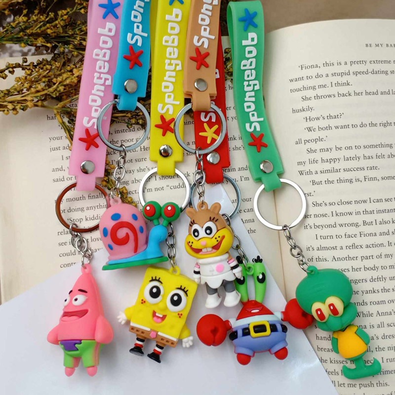 Spongebob Squarepants Rubber Keychains | Shopee Philippines