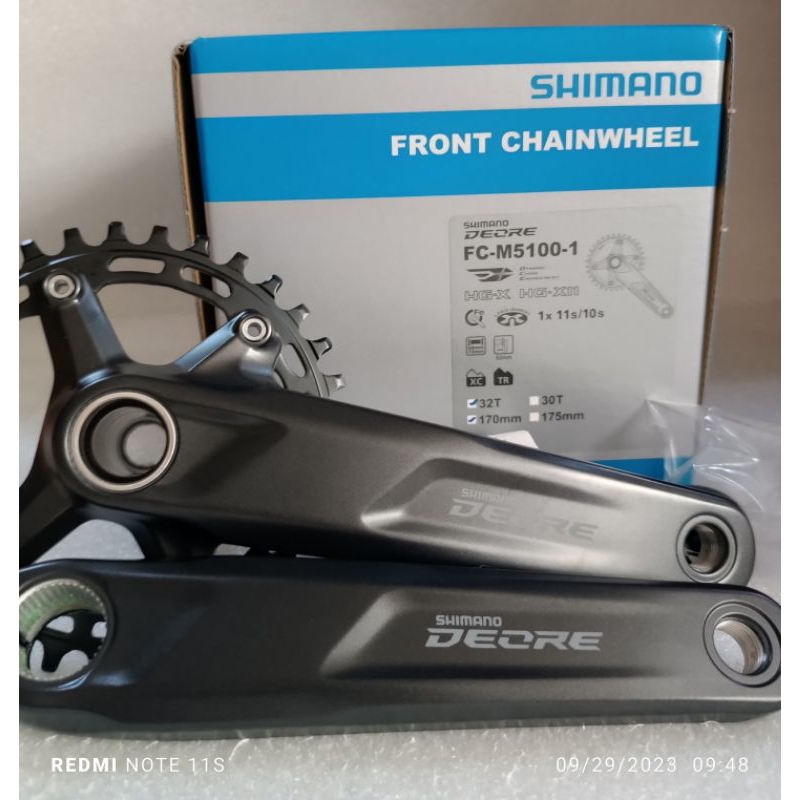 deore m5100 crankset weight