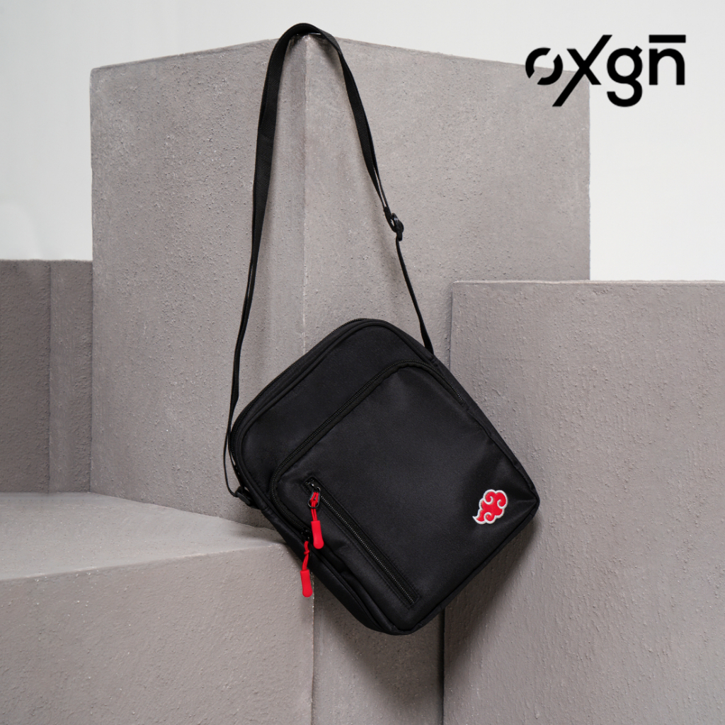 OXGN Naruto Shippuden Sling Bag For Men And Women (Black) Shopee