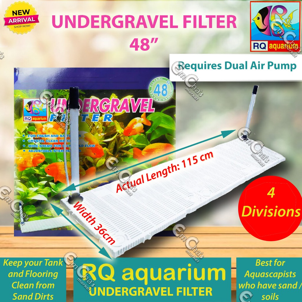 RQ Aquarium 48" Undergravel Filter and Aquasoil Insulation Board for 75gallons(acc)(flt)(plnt