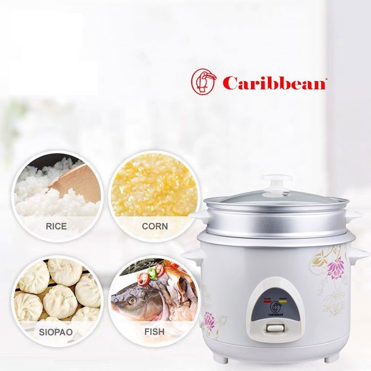 Caribbean Rice Cooker CAR1000 Flower Design DF Shopee Philippines