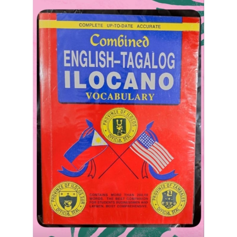 COMBINED ENGLISHTAGALOG ILOCANO VOCABULARY Shopee Philippines