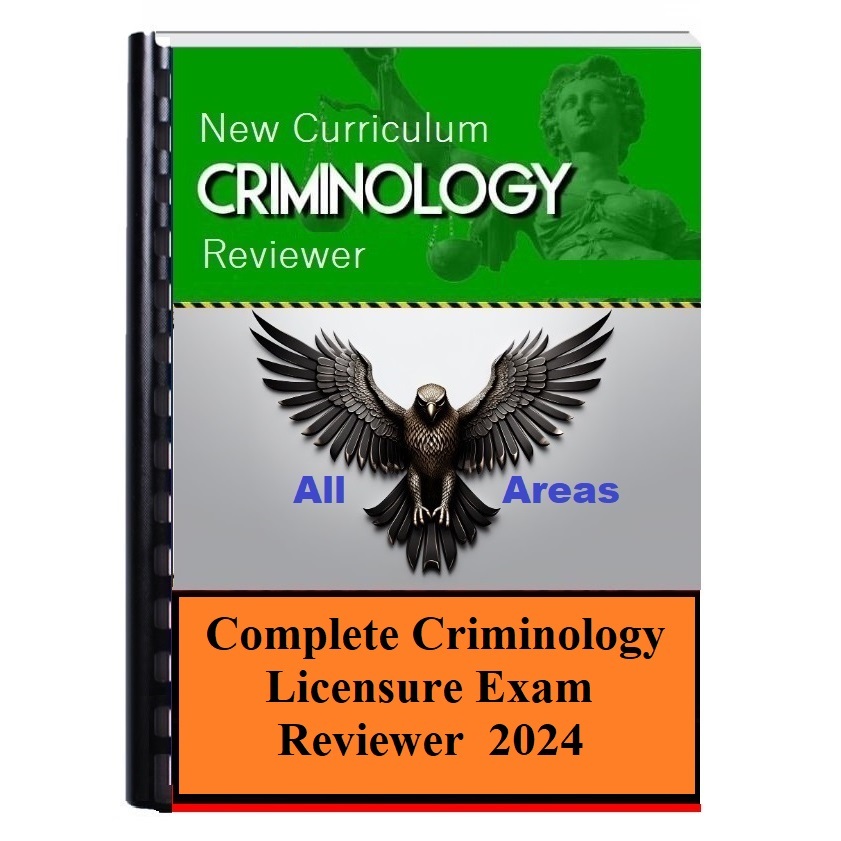 Criminologist Board Exam Reviewer 2024 New Curriculum Edition Shopee