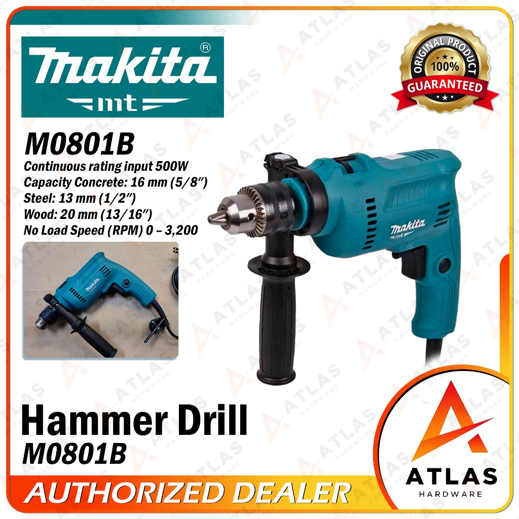 Makita MT Hammer Drill 5/8 M0801B "NEW UPDATED VERSION!!" | Shopee ...