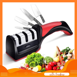 1pc Manual Knife Sharpener, Portable Stainless Steel Knife Sharpening Tool,  For Kitchen