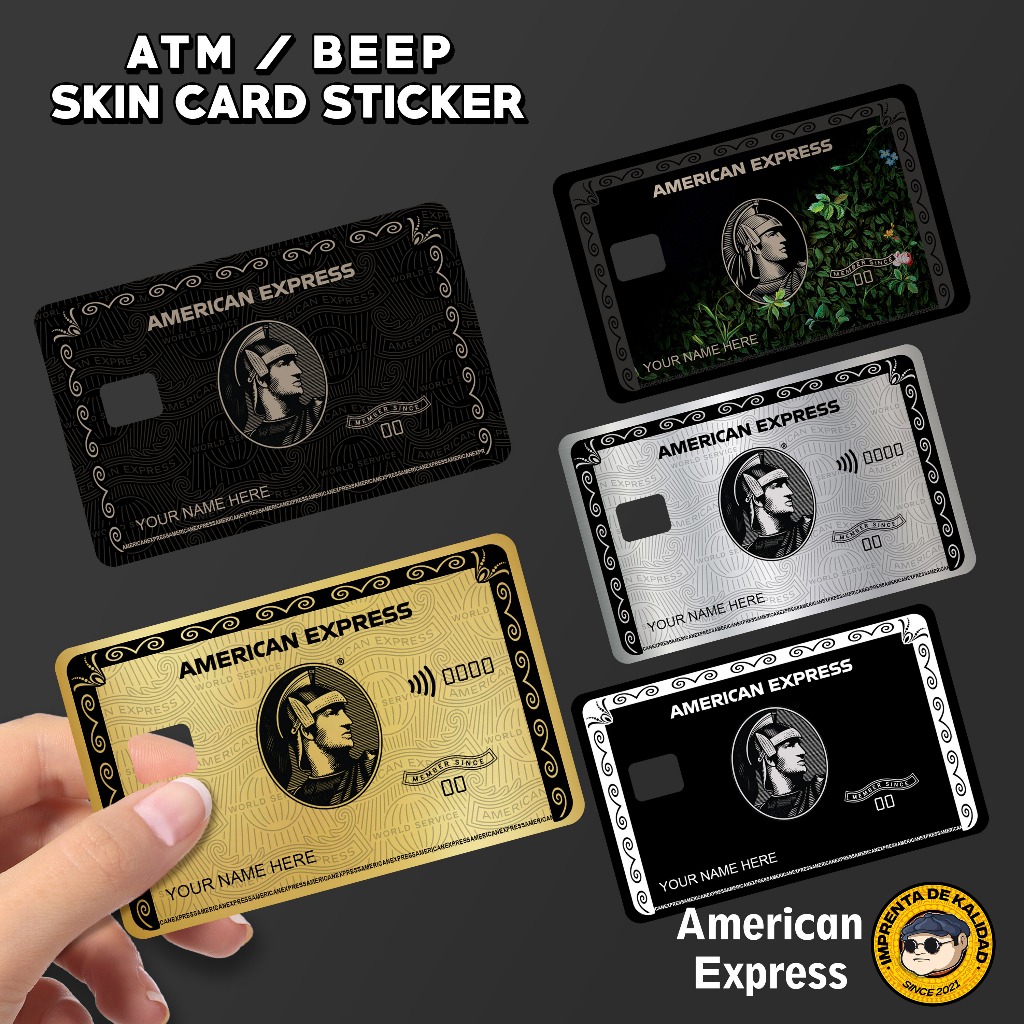 Aeamex American Express Card Skin Card Sticker Vinyl Debitatmbeep Card Sticker Skin Shopee 2212