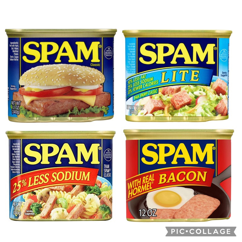 Spam 🇺🇸, 12oz Can, Classic, Lite, Less Sodium, Bacon (Made in USA) Shopee Philippines