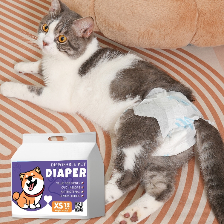 Pet Diaper for Dog&Cat 12’s Female Male XXS XS S M L XL Disposable Dog