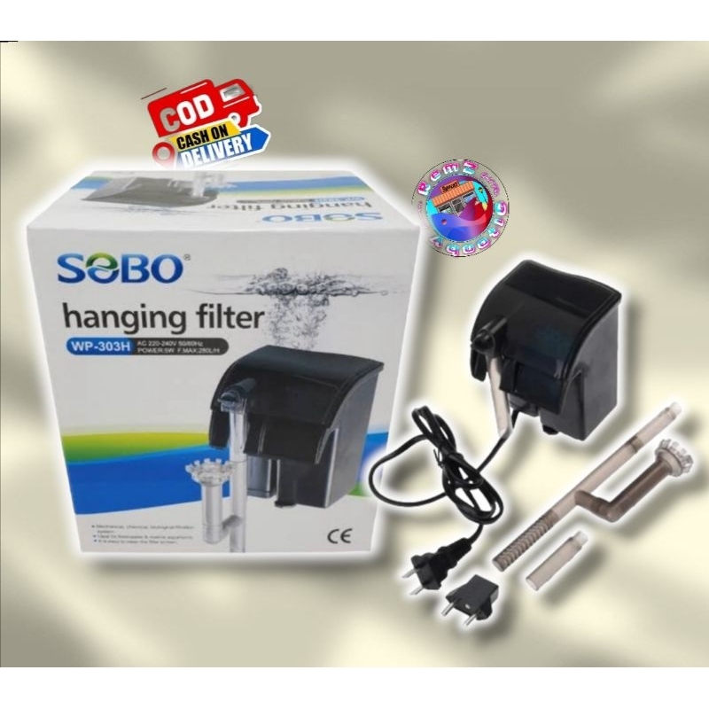 SOBO HANGING FILTER PUMP WP 303H Aquarium Fountain Filter design