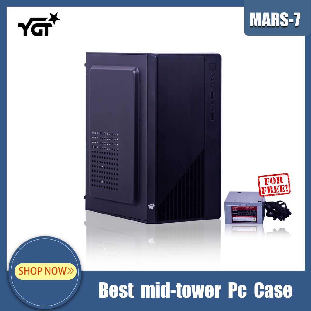 YGT MARS 7 PC CASE With PSU Generic Case Mars series MicroATX/ITX