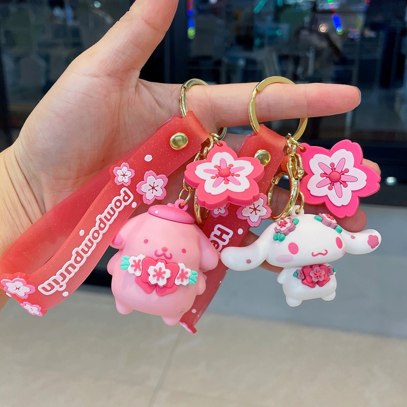 Cute Pink Sakura Sanrio My Melody Kuromi Bag Key Chain Shopee Philippines