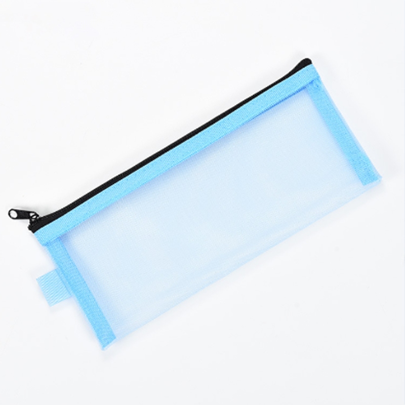 Stationary Mesh Pen Bag Nylon Pencil Bag Pencil Case Mesh Pen Case ...