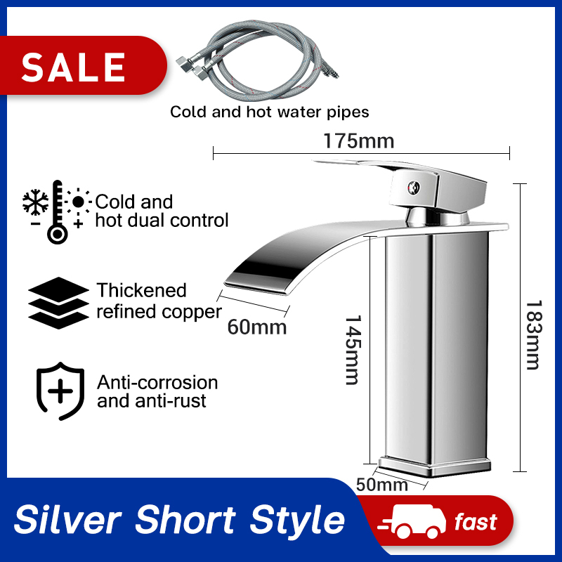 Bathroom Faucet Stainless Steel Hot & Cold lavatory Faucets tall all