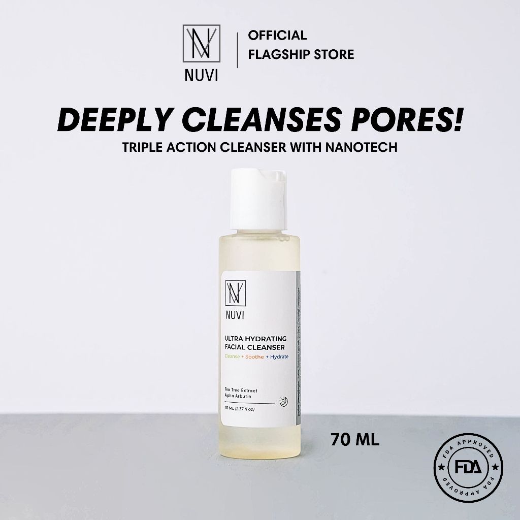 NUVI Ultra Hydrating Facial Cleanser [Facial Wash, Oily Skin Cleanser, Cleanser with Salicylic