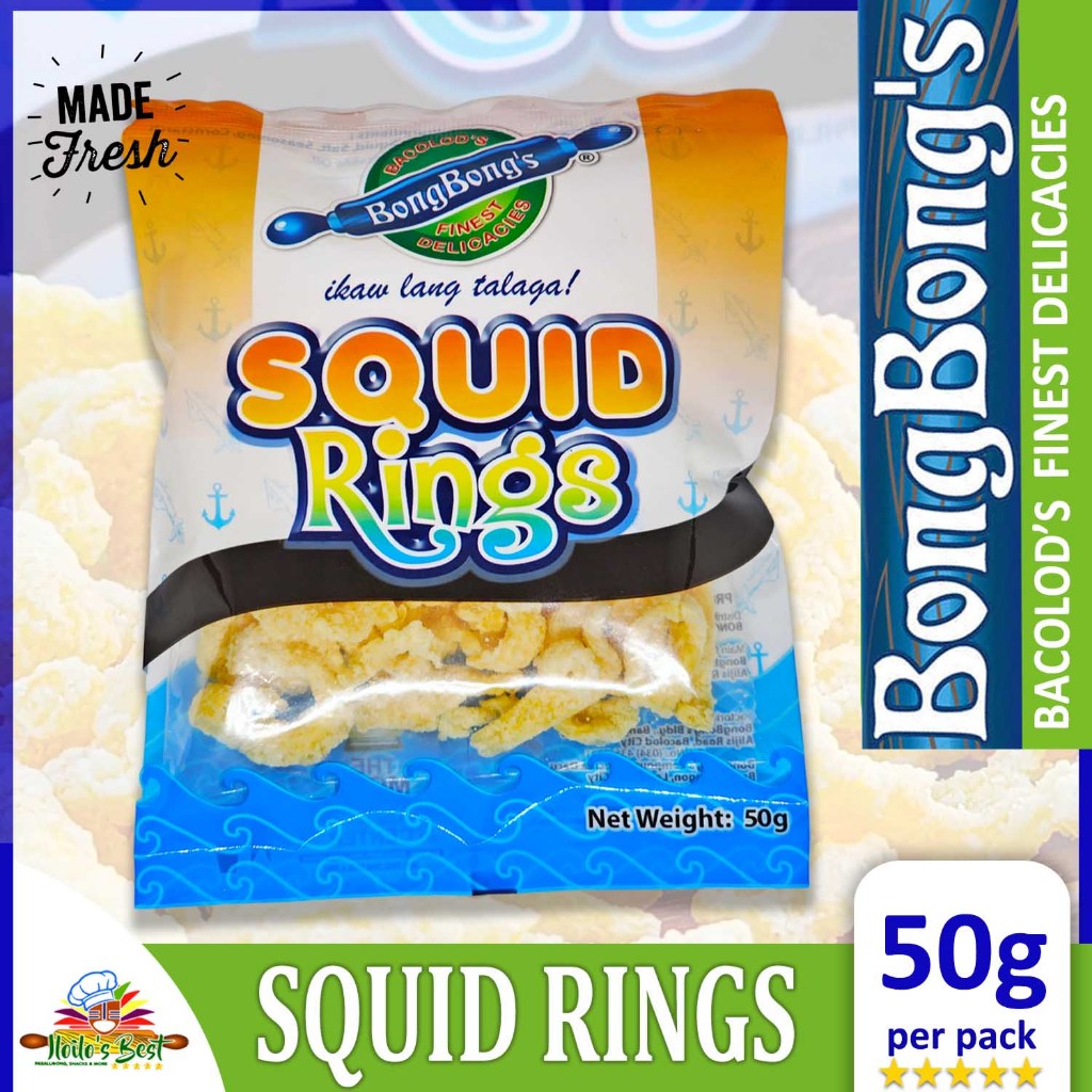 Squid Rings 50 grams | Bongbong's Finest Delicacies Pasalubong | Iloilo