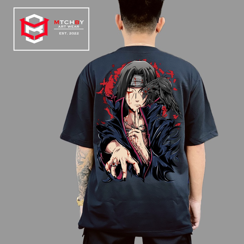 T-shirt Naruto Sarada Uchiha - Design Rasengan Et Itachi, Pour Fans, Couleur Noire, Toutes Tailles