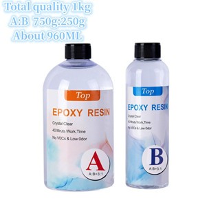 Epoxy Resin Kit Crystal Clear Hardener Kit Easy Mix DIY Supplies