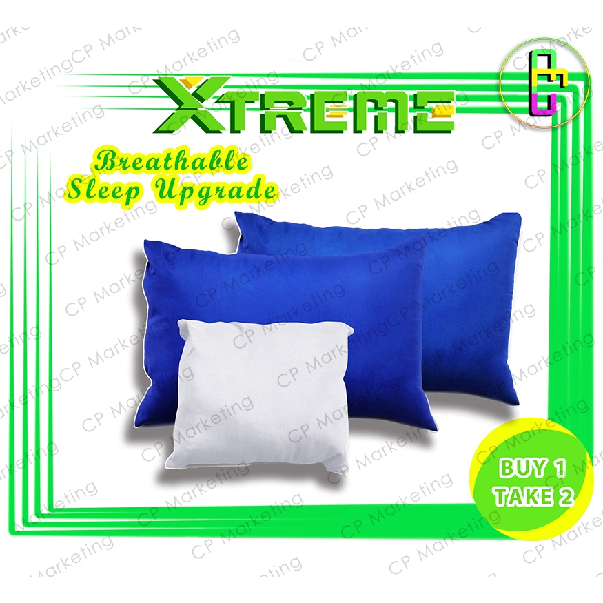 BUY 1 TAKE 2 XTREME BOUNCE PILLOW BREATHABLE SLEEP UPGRADE 2PCS 18 x28 1PC 10 x10 MICOFIBER PILLO Shopee Philippines