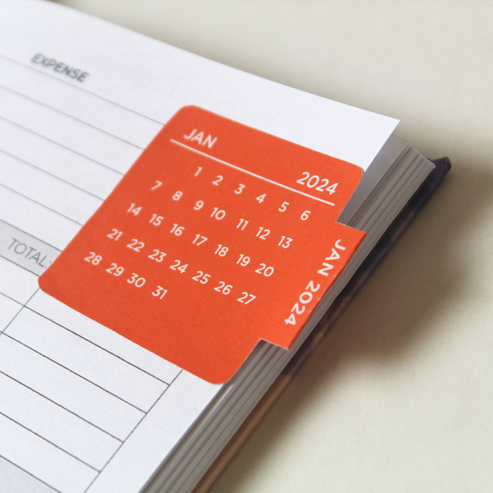 2024 CALENDAR MONTHLY INDEX STICKERS Shopee Philippines