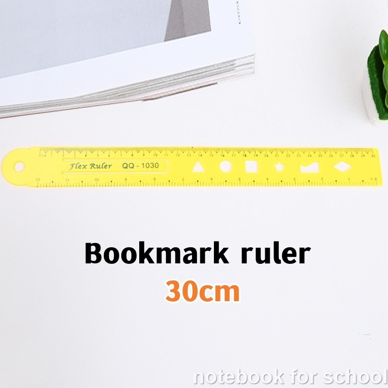 4PCS/Set 30cm Transparent Plastic Ruler Set Ruler Combo Math ...