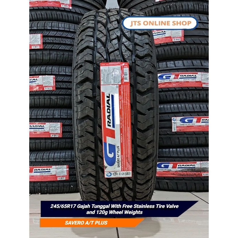 245/65R17 Gajah Tunggal With Free Stainless Tire Valve and 120g Wheel ...