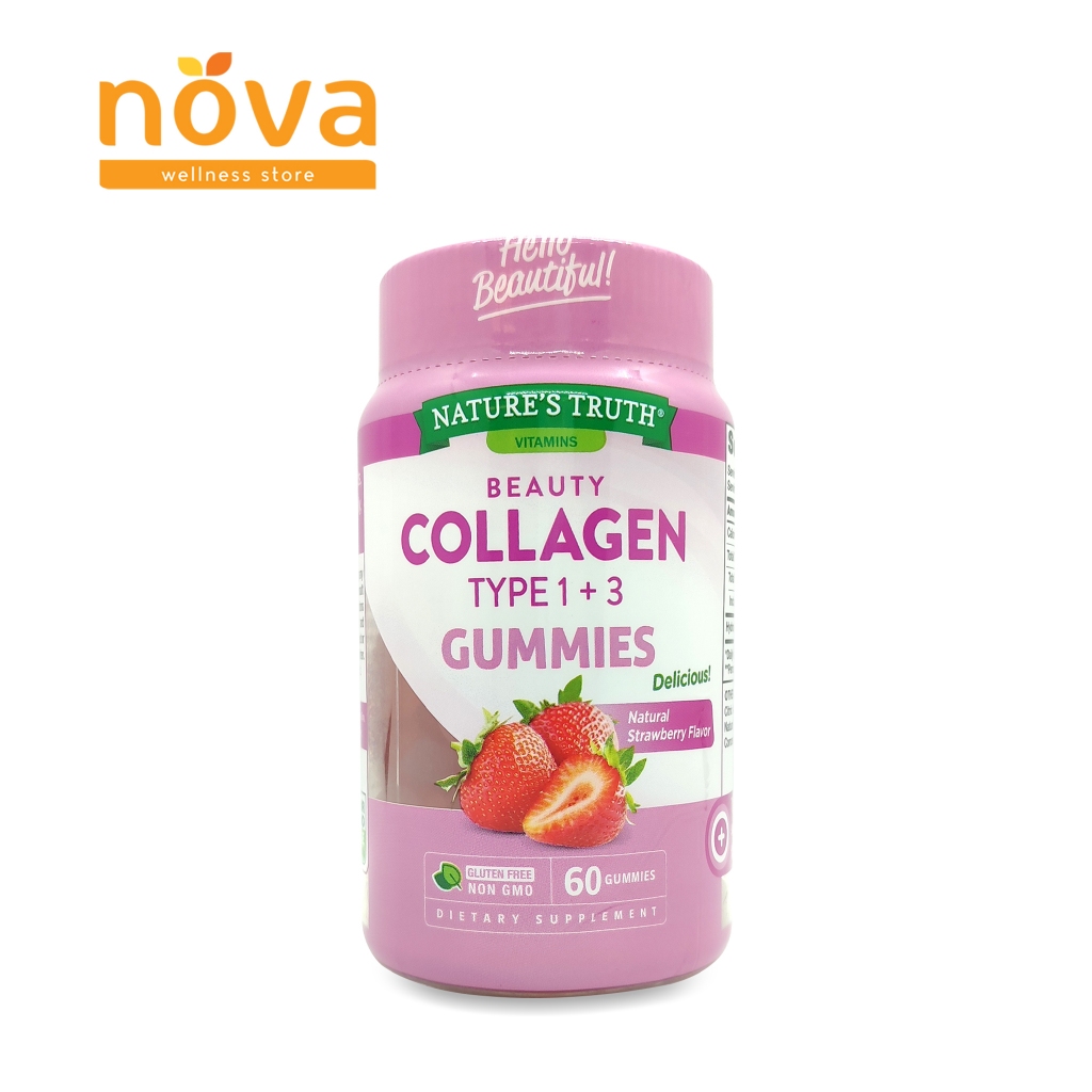 Nature's Truth Beauty Collagen Type 1+3 60 gummies (Bottle) Shopee
