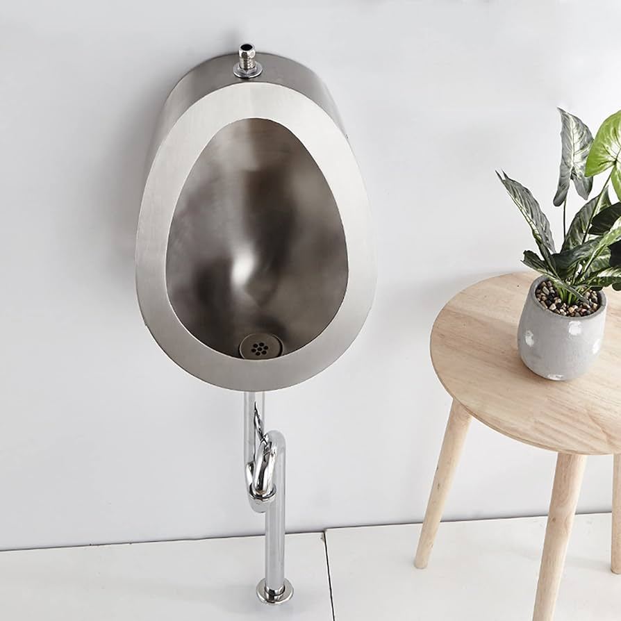 Wall mounted 304 Stainless Urinal / High quality Thick Stainless ...