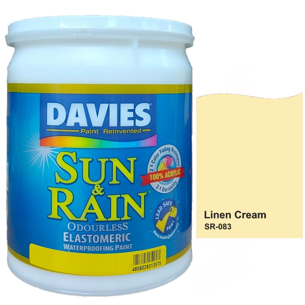 Davies Sun & Rain Odorless Elastomeric Waterproofing Paint (Available ...