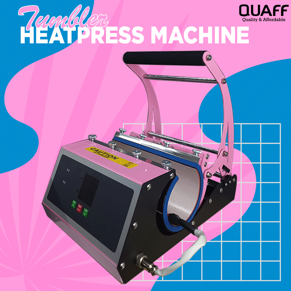 QUAFF 20oz Tumbler Heat Mug Press Machine Pink 230mm | Shopee Philippines