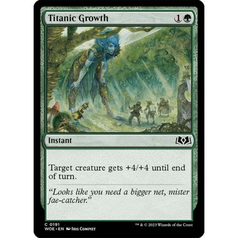 Titanic Growth - WOE - Common - MTG Cards (WotC) | Shopee Philippines