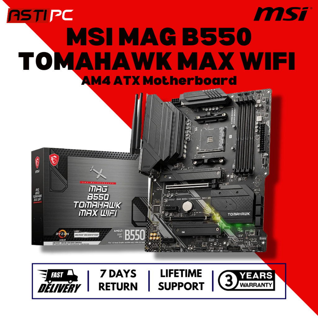 MSI MAG B550 Tomahawk Max Wifi ATX MSI MAG B550 Tomahawk AM4 ATX AMD