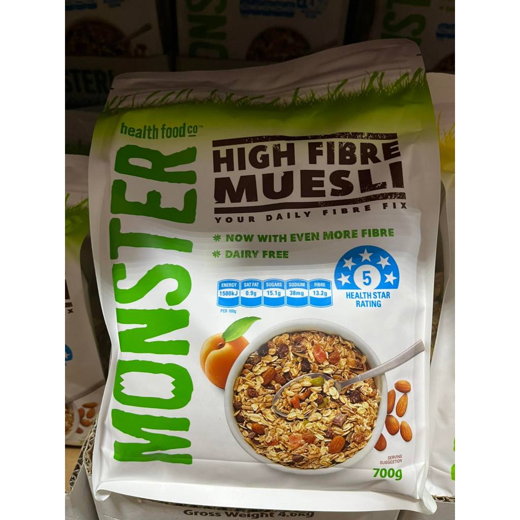 Monster Tropical Muesli 700g/Berry Muesli 600g/High Fiber Muesli 700g