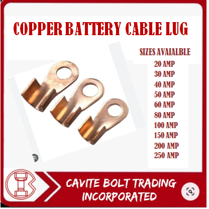 COPPER BATTERY CABLE LUG (AMP) | Shopee Philippines