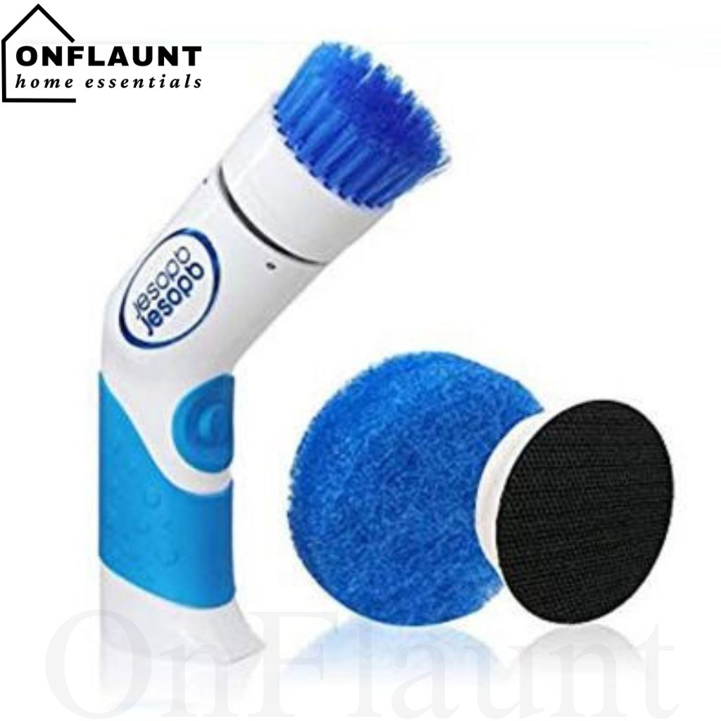 OnFlaunt Electric Cleaner Brush Portable Cordless Power Scrubber
